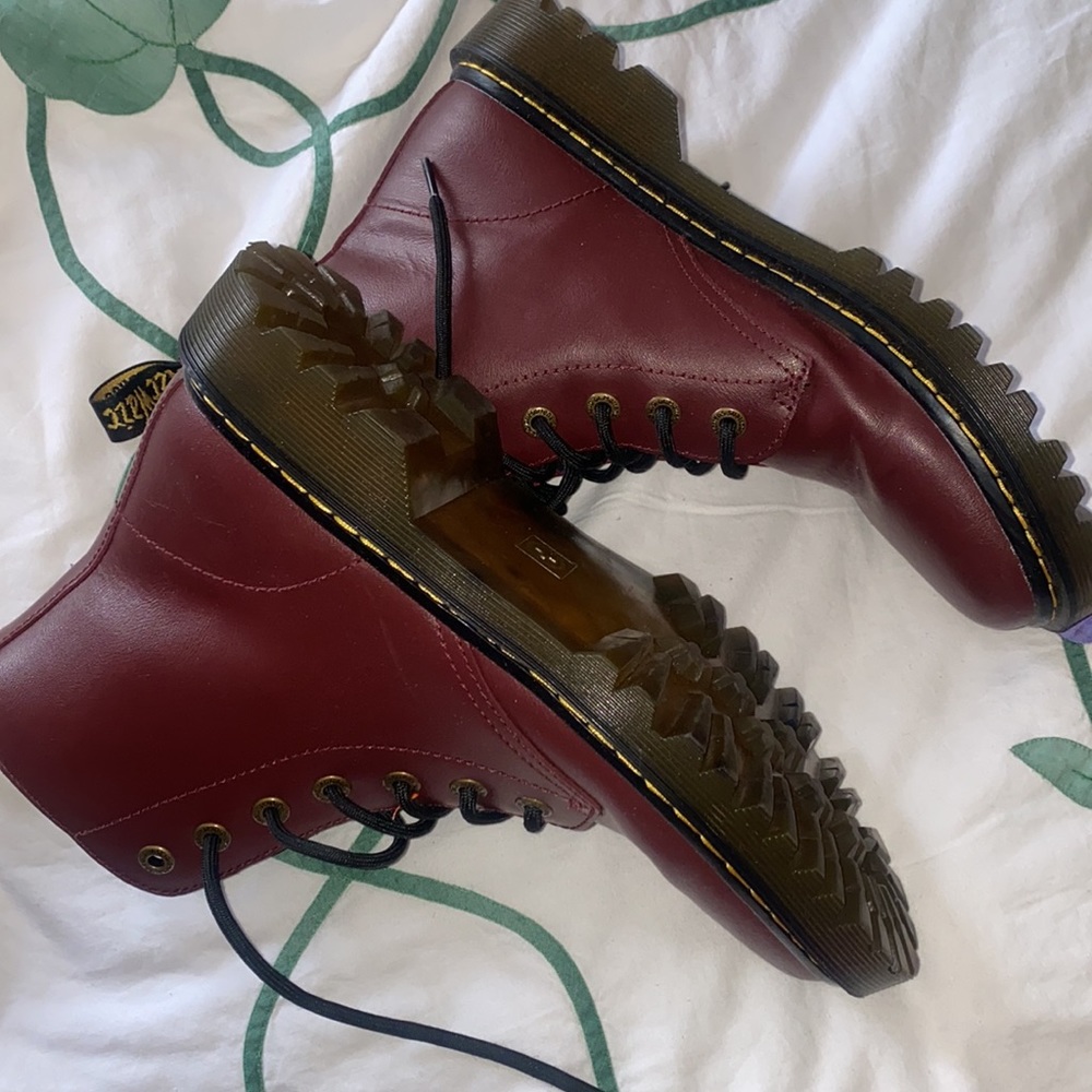 The coolest pair of Doc Martins ever. The nice maroon color will have you in awe